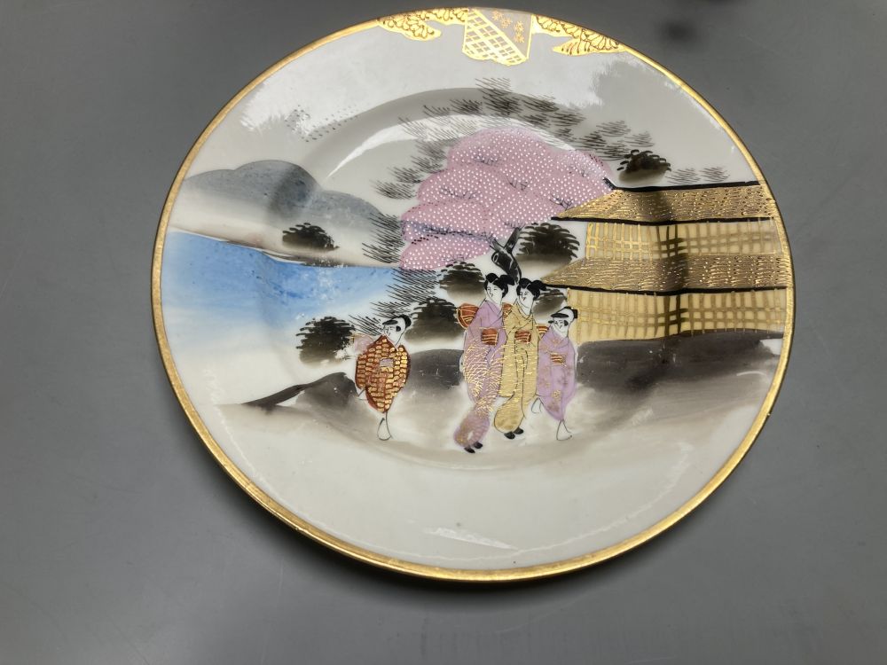 A simulated bronze eagle, 36cm, cloisonne enamelled vase, 23cm and five other items